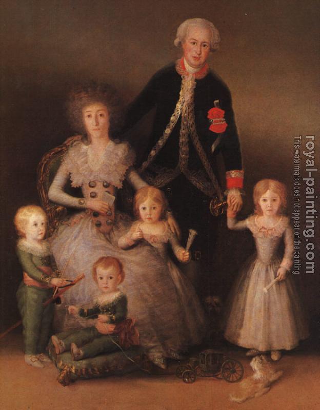 Francisco De Goya : The Duke and Duchess of Osuna and their Children
